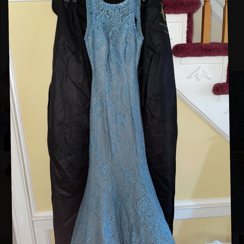 La Femme Mermaid Prom Dress